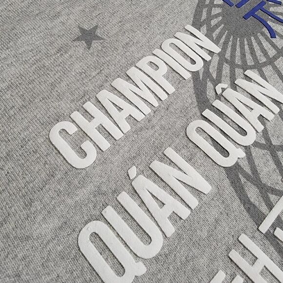 Champion International Unity Classic Heritage Tee Reverse Weave Gray White Blue - Picture 2 of 9